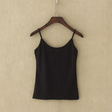 Tank top Women Summer Casual Camisoles Women's Tops T-shirt Spaghetti Strap Cropped Vest Female Camis Fashion Synthetic cotton