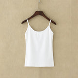 Tank top Women Summer Casual Camisoles Women's Tops T-shirt Spaghetti Strap Cropped Vest Female Camis Fashion Synthetic cotton