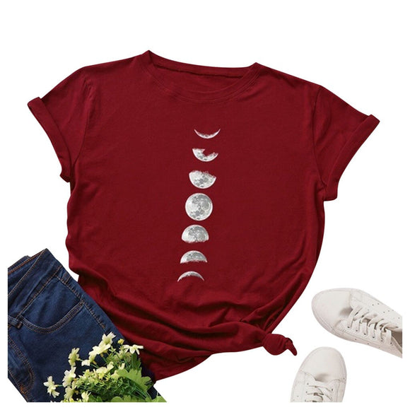 women's sweaters Plus Size Print Round Neck Short Sleeved T-shirt Blouse Tops classic clothes аниме anime топ 2021