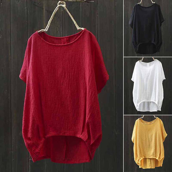 Summer women's shirt Tunic Chiffon Blouse Female Tops Blusas Retro Plaid Shirts Camisa Femnininas Baggy Casual Vintage Blusa